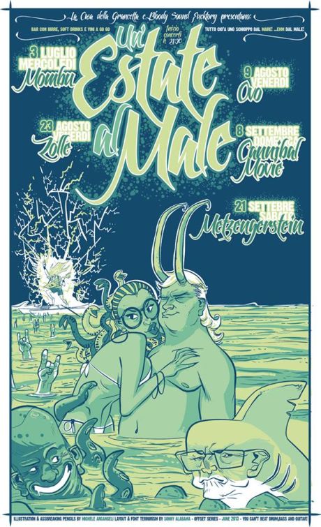 Un estate al male (illustration by michele Arcangeli)